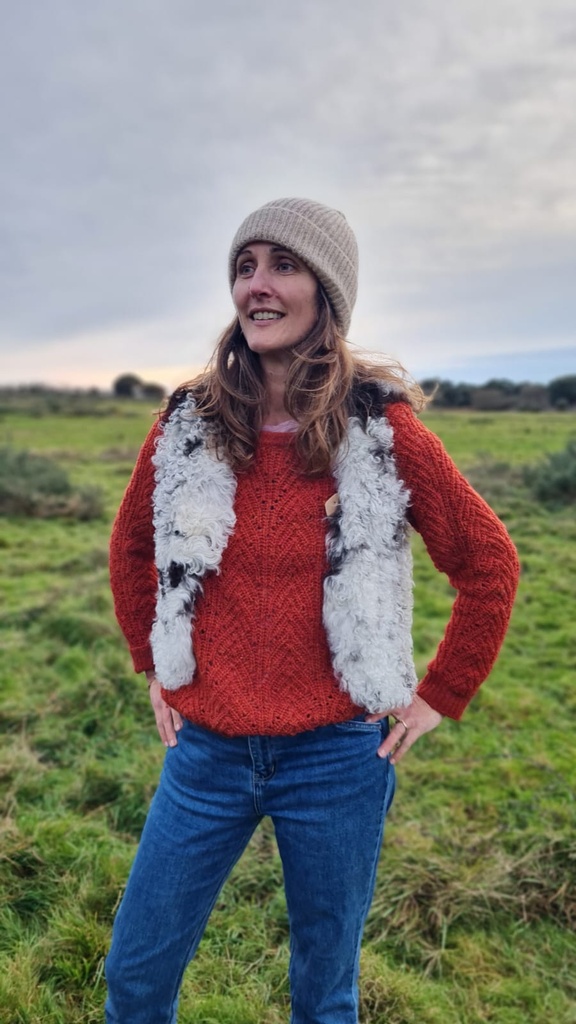 Gilet de berger peau