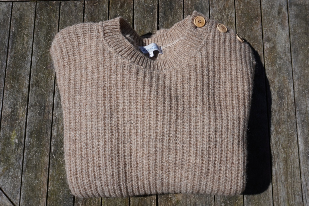 Pull côtes perlées