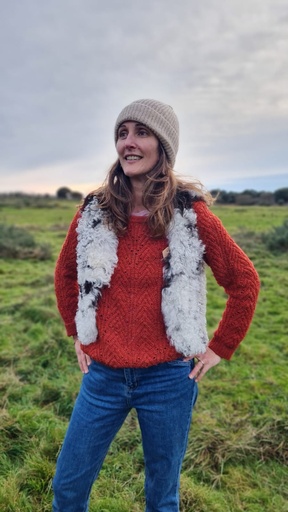 Gilet de berger peau