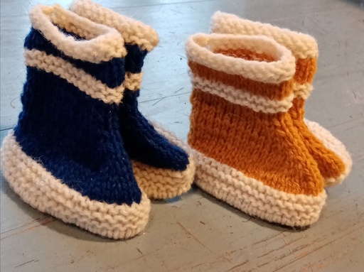 Chaussons bébé laine